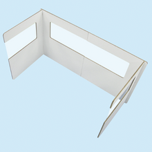 画像をギャラリービューアに読み込む, オフィス向けダンボールパーテーション ダンパ2.0(白 窓あり)