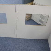 画像をギャラリービューアに読み込む, オフィス向けデスク用ダンボールパーテーション(白 窓あり)