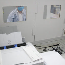 画像をギャラリービューアに読み込む, オフィス向けデスク用ダンボールパーテーション(白 窓あり)